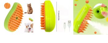 Cepillo Vapor Para Mascotas Quita Pelo