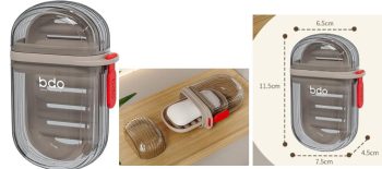 Jabonera De Viaje Lujo Antigoteo Dp