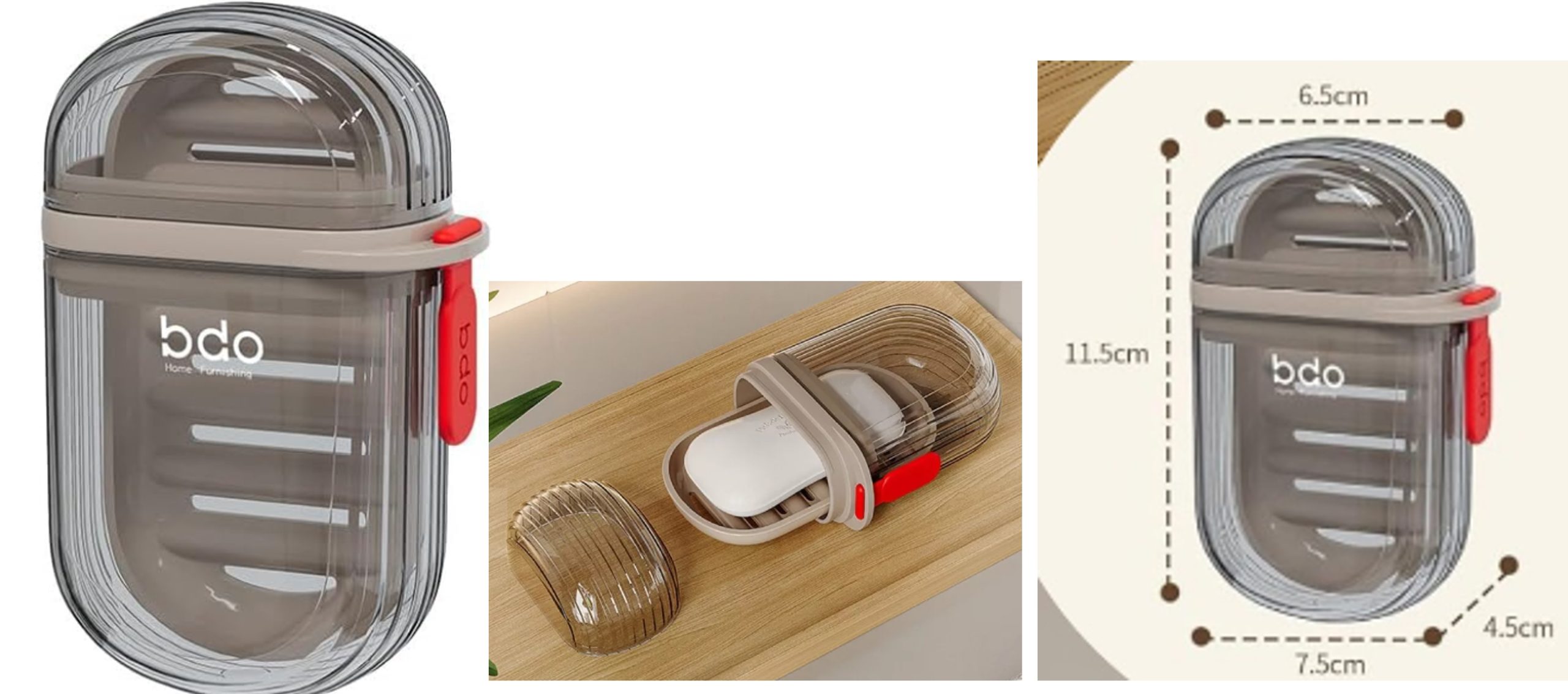 Jabonera De Viaje Lujo Antigoteo Dp